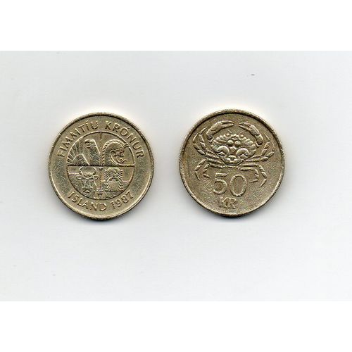 Islande 50 Kronur 1987