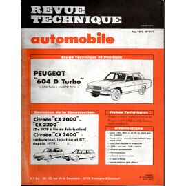 Revue Technique Automobile N° 411 Peugeot 604 Diesel / Grd Turbo Et Srd Turbo