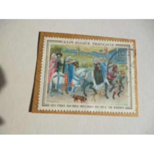 Timbre "France 1965 :Les Très Riches Heures Du Duc De Berry".