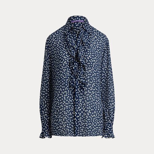 Chemise Addison À Motif Géométrique Et Bordure De Volants.