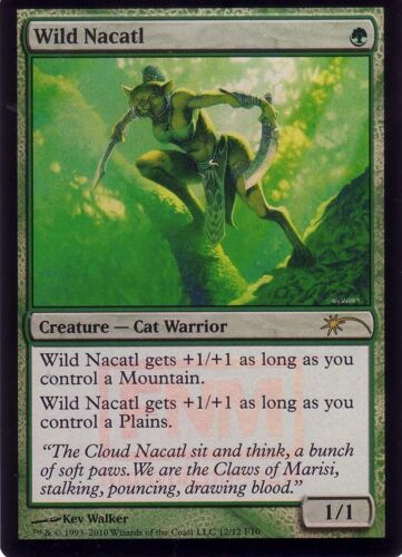 Carte Magic The Gathering  Wild Nacatl  Foil Premium Promo 2010 Vo