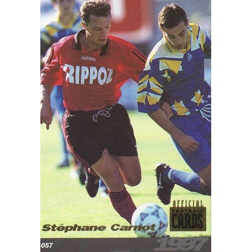 Carte Panini Official Football Cards 1997 Stephane Carnot N°57 Guingamp