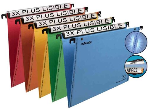Esselte Dossier Suspendu Vmg, Carton 240 G/M2, Orange