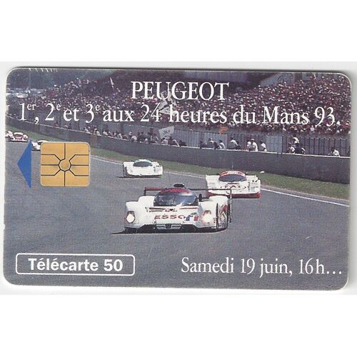 Telecarte 50 - Peugeot 24h Du Mans 93