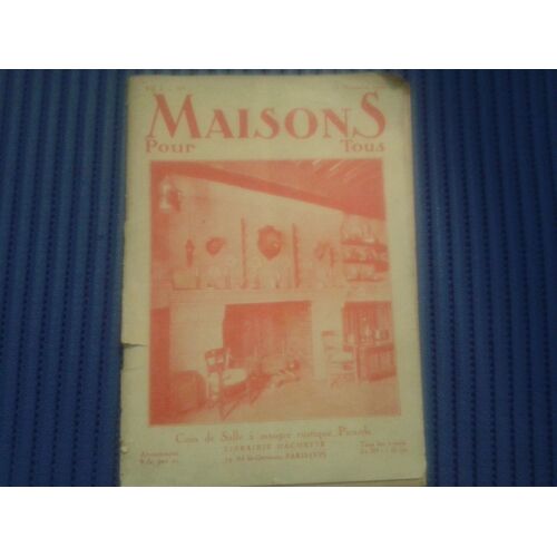 Maisons Pour Tous Du 15/11/1926