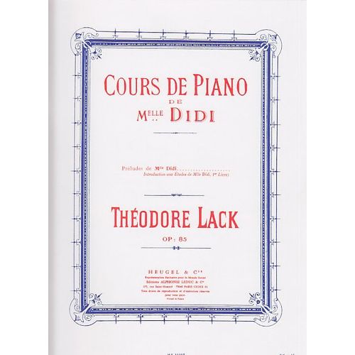 Cours De Piano De Mademoiselle Didi Piano Préludes
