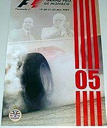 Affiche Grand Prix De Formule 1 F1 De Monaco 2005