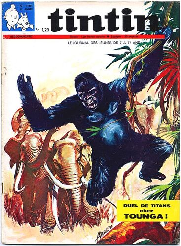 Tintin  N° 1101 : Duel De Titans Chez Tounga