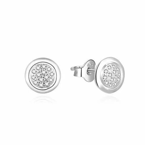 Coupes D'oreilles D'argent Intemporelles Beneto Agup2039, Pour Femmes, Sbe1485
