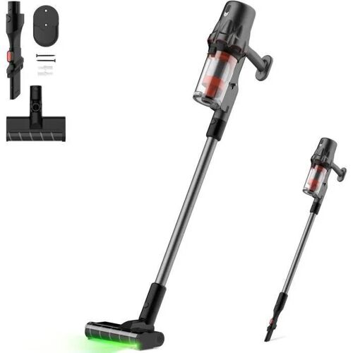 Deerma - DEM-T30W - Aspirateur sans Fil 2-en-1 avec Détection Optique de Poussière,Filtre HEPA,23kPa,240W et Brosse Douce