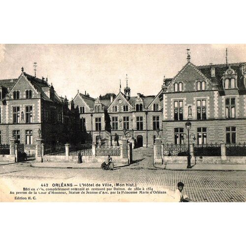 Carte Postale Ancienne, France, Loiret ( 45 ), Orléans, L'hôtel De Ville