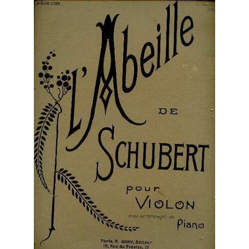 L'abeille Pour Violon Avec Accompagnement E Piano.