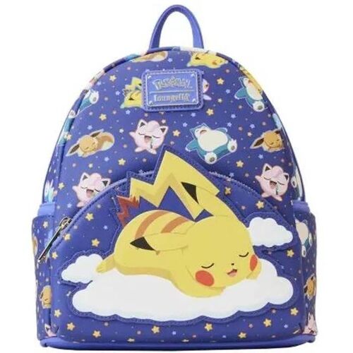 Mini Sac A Dos Loungefly - Pokemon - Pikachu Et Amis Dormant