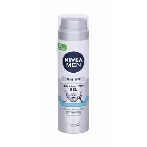 Gel À Raser Nivea Hommes Sensible 3 Jours - Sans Alcool - Apaisant - Prévient Les Irritations 