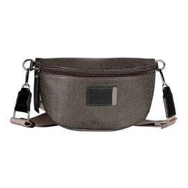 TOM TAILOR Sac à épaule bandoulière gris foncé pour femme - Rosie Canvas Belt Bag Metallic Grey 317322