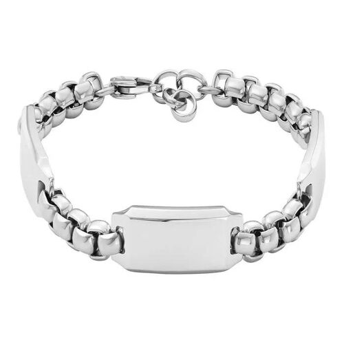 Fossil Bracelet Argent Pour Homme Drew Plaque Bracelet 265288