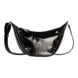 TOM TAILOR Sac à épaule bandoulière noir pour femme - Liriel Cross Bag M Patent Black 317152
