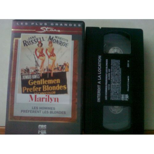Cassette Vidéo Vhs - Les Hommes Préfèrent Les Blondes - Vost - Marilyn Monroe
