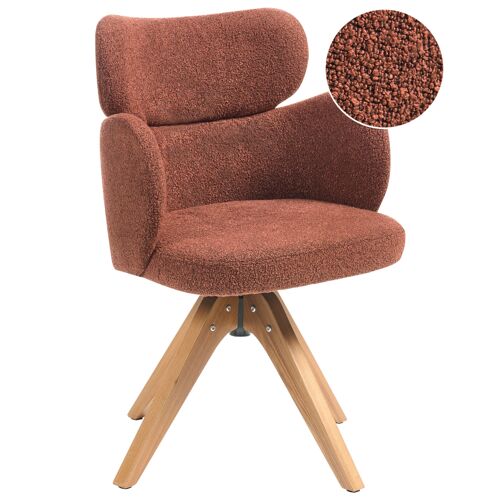 Chaise de salle à manger MARCY Bouclé Orange