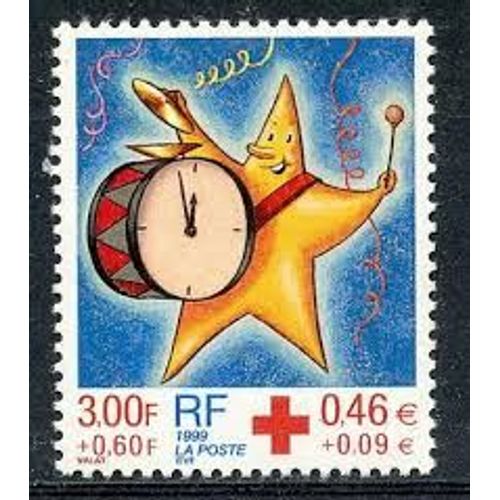 Au Profit De La Croix Rouge : Fêtes De Fin D'Année : Étoile Musicale Année 1999 N° 3288 Yvert Et Tellier Luxe