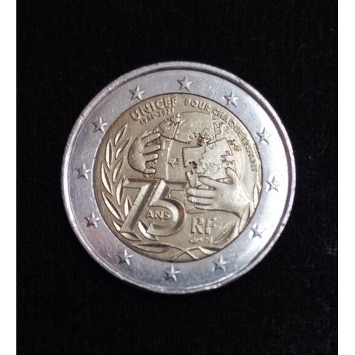 Pièce De 2€ Commémoration 75 Ans Unicef