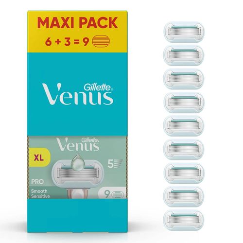 Lames De Rasoir Pour Femme Pro Smooth Sensitive Venus Gillette 