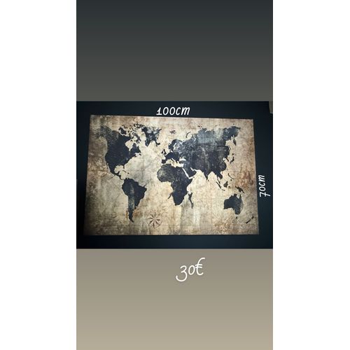 Cadre map monde conforama