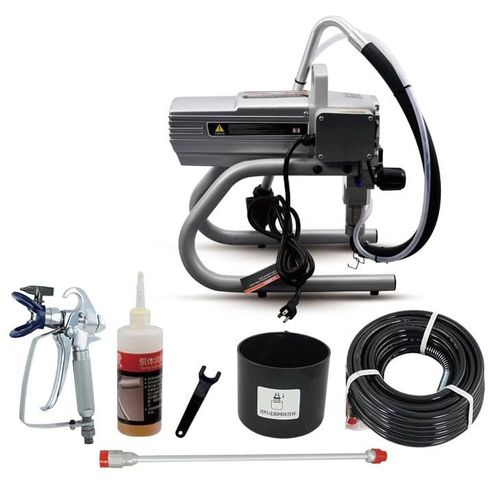 Varan Motors - R450 Pulvérisateur de peinture PRO Airless 900w 220 bar 2.2l/min, Pistolet haute pression à peinture, tuyau de 15m
