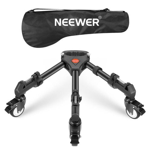 NEEWER Dolly Trépied Robuste Support à roulettes avec 7,6cm Roues en Caoutchouc, Pieds Réglables et Sac pour Trépied Supports de Lumière dans Photo Vidéo, Charge Admissible 22,7kg