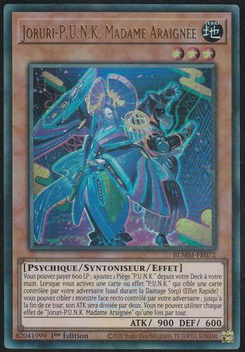 Carte Yu-Gi-Oh - Joruri- P.U.N.K Madame Araignée - Blmm-Fr072 - Ultra-Rare