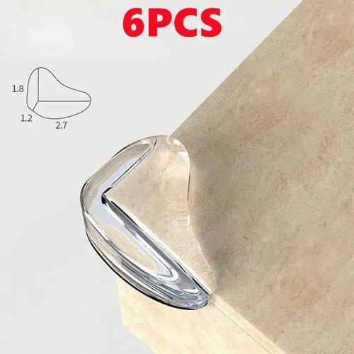 Protecteur De Sécurité En Silicone Pour Bébé,Couverture De Protection Des Bords Des Coins De Table,Angle Anticollision Pour Enfants,Protections D'angle De Meubles Pour Enfa - Type 6pcs Water Shaped