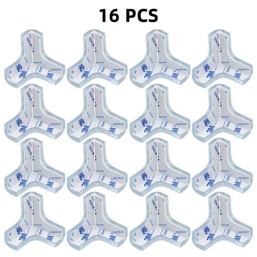 Protecteurs D'angle De Table Pour Meubles De Bébé,Protection D'angle Transparente Pour Enfants,Protection De Bord Anti-Collision,Couverture De Bord De Table De Sécurité Pour B - Type 16pcs T Shaped #A