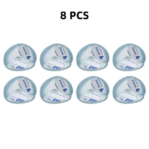 Protecteurs D'angle De Table Pour Meubles De Bébé,Protection D'angle Transparente Pour Enfants,Protection De Bord Anti-Collision,Couverture De Bord De Table De Sécurité Pou - Type 8pcs Round Shaped #A