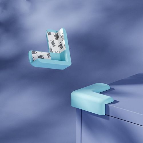 Angle Anti-Collision Pour Meubles,Protection Pour Bébé,Protection Des Bords,Armoire D'angle - Type L-Shaped Blue 4pcs