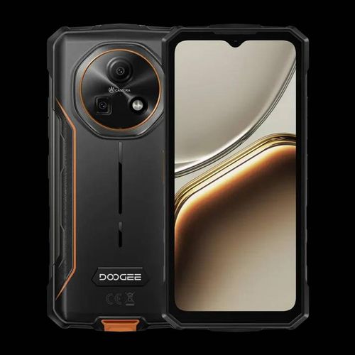 DOOGEE Fire 5 Pro Telephone Portable Incassable 20Go+128Go 6,6"" 13000mAh Smartphone Robuste Android 15 Dural SIM 4G/NFC Orange