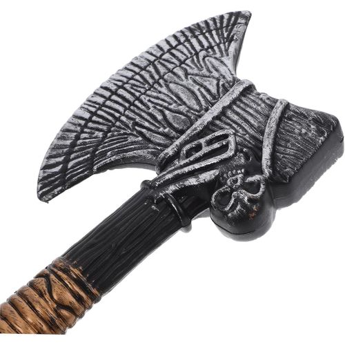 Kalanka-De De Pirate Artificielle Fausse Hachette Halloween Haches Médiévales Accessoire De Costume De Haches Accessoire De De Cosplay Simulée Noir Pvc