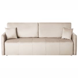 Canapé-Lit 3 Places Egge Velours Taupe