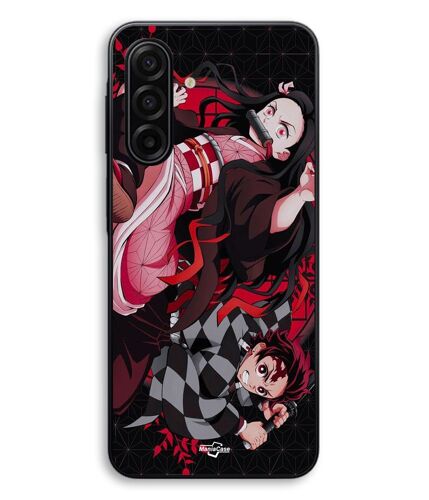 Coque Pour Samsung Galaxy A37 demon slayer tanjiro nezuko attaque combat Maniacase