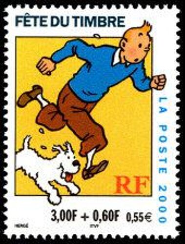 Fête Du Timbre : Tintin Année 2000 N° 3304 Yvert Et Tellier Luxe