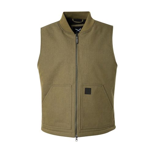 Iriedaily Gilet 'dock36' Olive / Noir