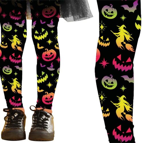 Paire De Collants Halloween Multicolore Fille
