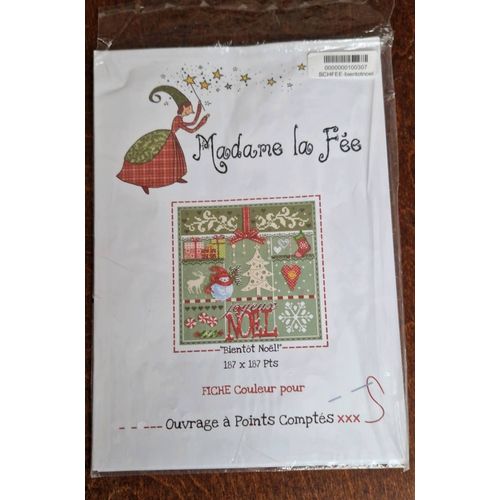 Grille Point De Croix Joyeux Noël De Madame Le Fée