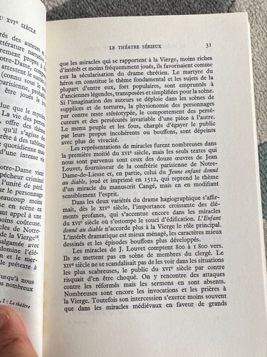 Le Théâtre En France Au Xvi Madeleine Lazard
