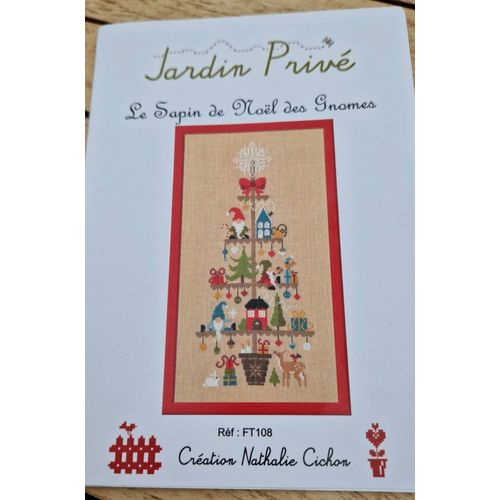 Grille Point De Croix Le Sapin De Noël Des Gnomes De Jardin Privé