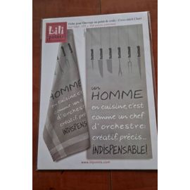 Grille Point De Croix Un Homme En Cuisine De Lilipoints