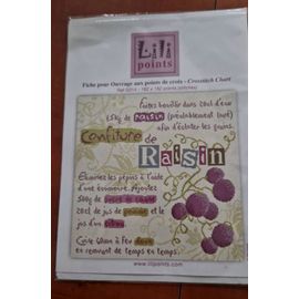 Grille Point De Croix Confiture De Raisin De Lilipoints
