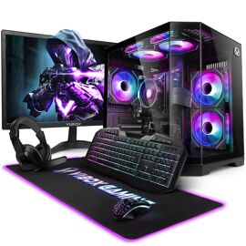 Vibox PC Gamer Complet - Ryzen 3 3200G 4,0 GHz - Graphique intégrée Radeon Vega 8 - 16 Go RAM - 1 To NVMe - Windows 11 - WiFi