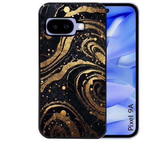 Coque Noire Pour Pixel 9a Marbre Noir