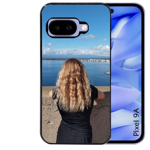 Coque Noire Pour Pixel 9a Avec Votre Photo Personnalisee