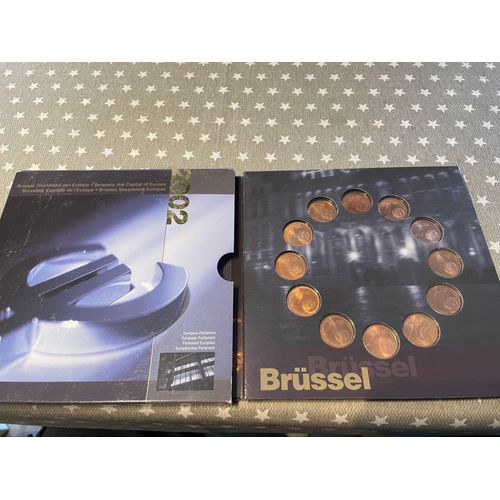 Lot Pièces Euros Belges 12 X 1 Et 2 Ct Des 12 Pays Européens Émises En 2002 